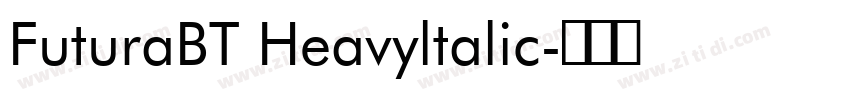 FuturaBT Heavyltalic字体转换